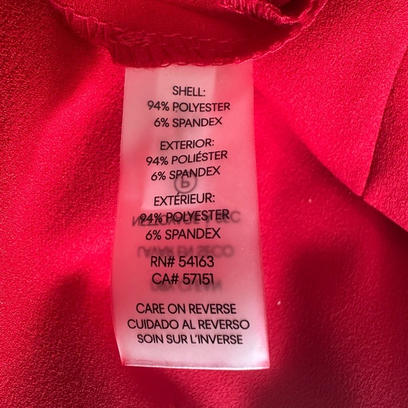 Calvin Klein Solid V Neck Sheath with Contrast Piping Dress - Picture 8 of 8